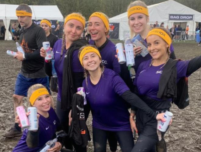 A group of people at an outdoor event