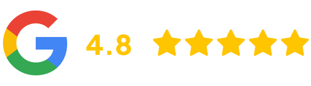 Google rating 4.8 stars